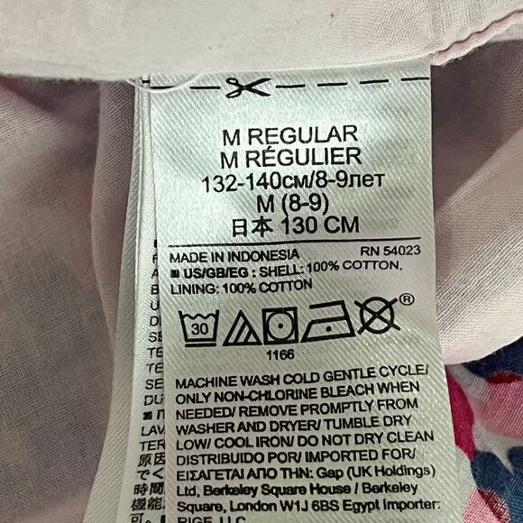 Gap Skirt Girls Medium 8 Kids Pull On Flare A Line Pink Blue Hearts Fall Casual - Picture 11 of 11